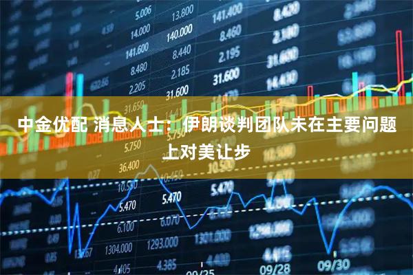 中金优配 消息人士：伊朗谈判团队未在主要问题上对美让步